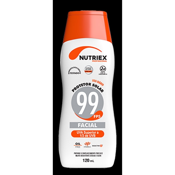 Protetor Solar FPS 99 facial Nutriex Profissional 120 ml