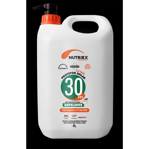 PROTETOR SOLAR REPELENTE NUTRIEX PROFISSIONAL FPS30 4L